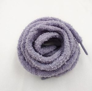Lacets de chaussures en peluche, lacets plats en polyester doux, lacets de remplacement pour baskets, lacets de chaussures moelleux - Product Image 3
