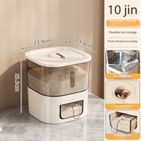 Seau à riz en plastique minimaliste moderne, hermétique, anti-insectes, anti-humidité, récipient de stockage alimentaire