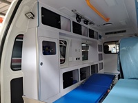 Ambulance de type fourgon à toit surélevé Foton G7, fabriquée en Chine, conduite à gauche (LHD) ou à droite (RHD), véhicule d'ambulance médical d'urgence personnalisé pour le sauvetage