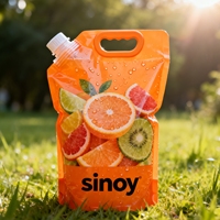 Poche souple à bec verseur grande capacité, refermable, haute transparence, qualité alimentaire sans BPA pour aliments pour bébés, lait et boissons sportives