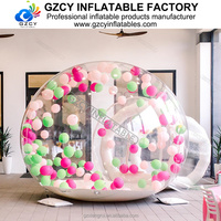 Dôme gonflable transparent en PVC de qualité commerciale, tunnel, tente transparente, décoration de fête d'anniversaire pour enfants, ballon pour événement
