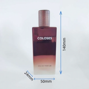 Botella de Perfume de Vidrio Cuadrada de Lujo de Alta Calidad de 50 ml con Degradado y Tapa - Product Image 6