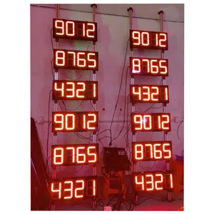 Led Pcb Gas Price Board Signage Display With Led Ip65 Outdoor For Led Gas Price Changer