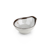 Petit bol à sauce en mélamine de couleur grise, 4.8 pouces, style chinois, bon marché, prix en gros
