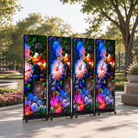 Meilleur prix, écran LED pliable d'intérieur haute définition P2.5, affichage publicitaire numérique LED léger