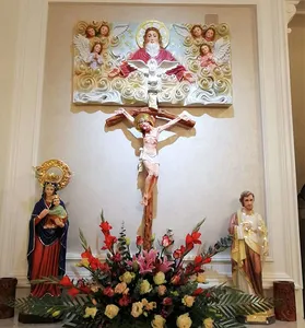 großhandel benutzerdefiniert oem harz haus dekoration kreuz katholisch jesus-statue christliches element katholisches religiöses kreuz wand hängen