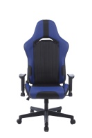 Chaise de Gaming Économique en Stock à Prix Réduit, Chaise de Gaming Bleue Abordable avec Appui-Tête et Coussin Lombaire