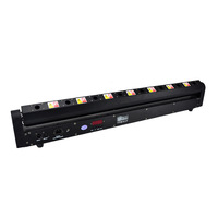 Lumière laser à tête mobile à faisceau rouge à 8 yeux contrôlée par DMX512, lumière d'ambiance de scène pour bar KTV