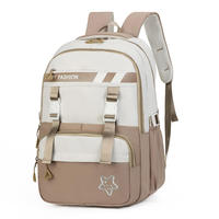Sac à dos souple de voyage pour étudiants, style universitaire, avec fermeture éclair, bretelles doubles en Oxford, unisexe, capacité 36-56L