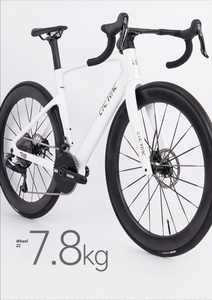 Bicicleta de Carretera de 17 Pulgadas, Versión de Carreras, 13 Velocidades, Cuadro Totalmente Amortiguado, Ruedas de Aleación de Aluminio, Frenos de Disco Dobles, Horquilla de Fibra de Carbono - Product Image 4