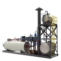 Chaudière industrielle à mazout et gaz double combustible de 1 MW (1000 kW) pour bitume