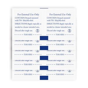 Tampons d'<span class=keywords><strong>alcool</strong></span> <span class=keywords><strong>isopropylique</strong></span> à 70% jetables, 100 pièces, draps en coton pour le nettoyage ménager - Product Image 1