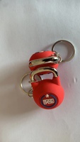 F45 Poignée en métal de haute qualité Sport Fitness 3D Mini Barbell Kettlebell Forme Porte-clés pour la salle de sport Porte-clés promotionnels personnalisés
