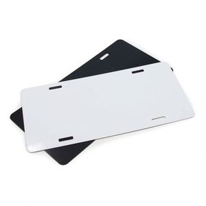 Cadre de plaque d'immatriculation de voiture personnalisé en aluminium avec impression en relief, vierge pour sublimation DIY, pour personnalisation de logo - Product Image 3