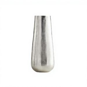 Wholesale Supplier Flower Vase Superior Quality Silver Color Aluminum Flower Vase For Wedding And Restaurant Use - Product Image 1