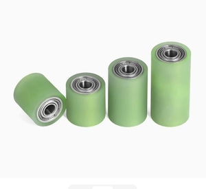 Nouvelle roue à double roulement revêtue de polyuréthane de <span class=keywords><strong>25mm</strong></span> de diamètre extérieur roue en caoutchouc résistant à l'usure pour les industries de l'hôtellerie et de la restauration - Product Image 4