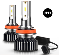 Kit de phares de voiture LED haute puissance, ampoules canbus, h7, en aluminium, F2, H13, 9007, 9004, 35w, h4
