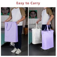 Panier à linge pliable 50L avec poignées, paniers à linge portables pour dortoir et université