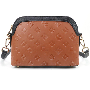 Men PU <b>Leather</b> Crossbody <b>Bag</b> Embossed <b>Small</b> Messenger <b>Bag</b> Casual Shoulder Phone <b>Bag</b> With Adjustable Strap - Product Image 1