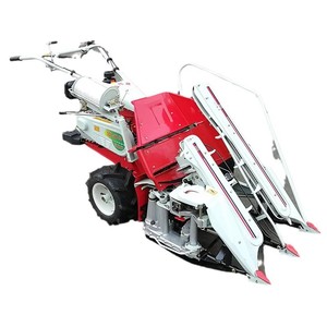 Moissonneuse-lieuse agricole rouge mini, autoportée, à entraînement par engrenages, motorisée, pour riz, 50 cm, haute productivité - Product Image 1