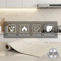 Film Vinyle Gris Béton Imperméable et Résistant à l'Huile pour Comptoirs – Idéal pour la Rénovation de Cuisines en Location, Design Intérieur à Rendement Élevé (ROI)