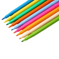 Marqueur textile de haute qualité à pointe fine, effaçable à l'eau, lavable ou permanent, 24 couleurs, avec logo personnalisé
