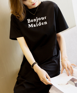 Nuovi <span class=keywords><strong>abiti</strong></span> <span class=keywords><strong>estivi</strong></span> da donna Design Casual magliette coreane abito lungo - Product Image 4