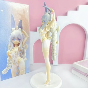 Figura de Anime de 26 cm de Azur Lane Le Manjuu, 1/6, Versión Listless Lapin, Conejo Blanco Perezoso, Modelo de Juguete, Figura de Acción de Regalo - Product Image 3