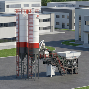 Centrale de production de béton mobile haute performance contrôlée par PLC avec composants essentiels : pompe, moteur, boîte de vitesses, roulement - Product Image 6