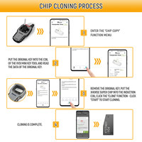 Xhorse VVDI Super Chip XT27A66 Transpondeur XT27A pour VVDI2 VVDI Mini Key Tool pour 11/12/13/PCF7935/PCF7936/PCF7937