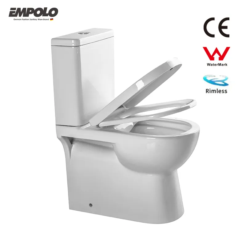 Empolo di lusso filigrana due pezzi sotto la parete bagno hotel wc pelliccia bauschtel in ceramica bianco a filo sgabello da notte