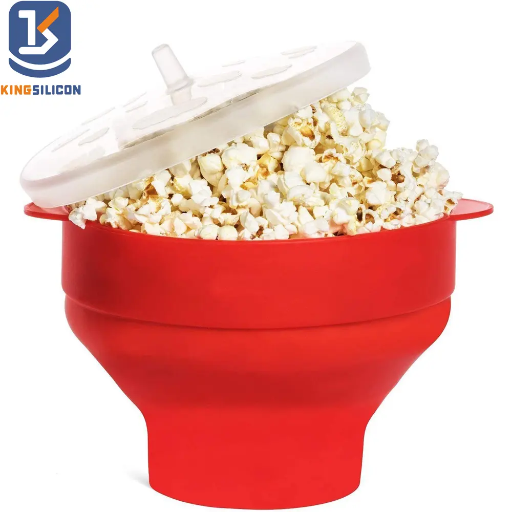 Neues Produkt Silikon Popcorn Popping Bowl Faltbare Mikrowelle Silikon Popcorn Maker Bowl