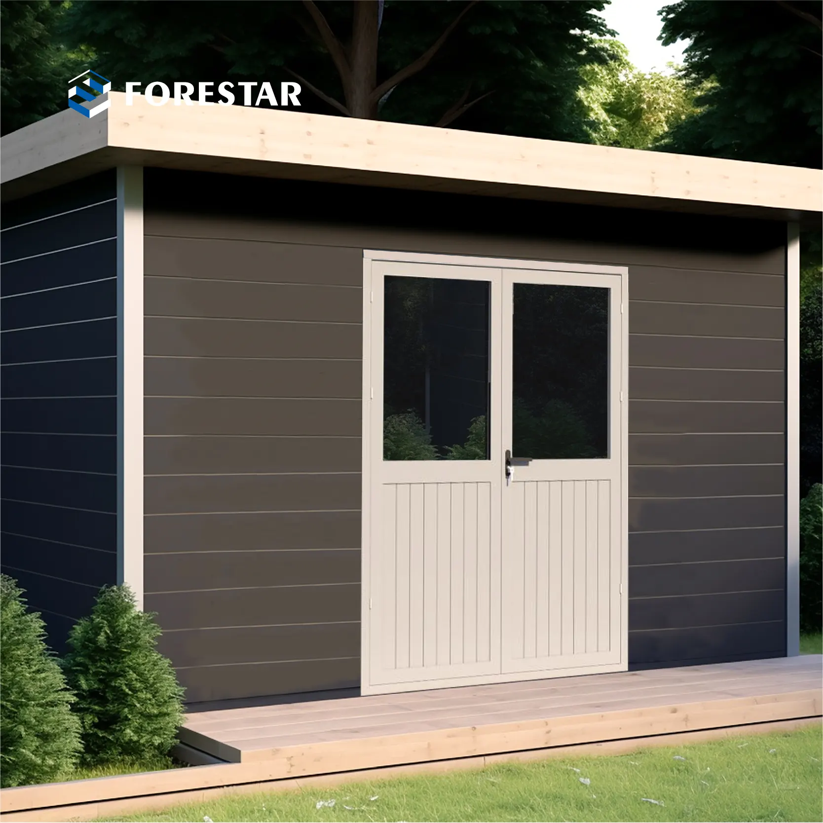 D2833 3M*3M High Performance Metal Tools Storage Shed Green Waterproof Steel Wood Home Garden Shed sheds storage outdoor