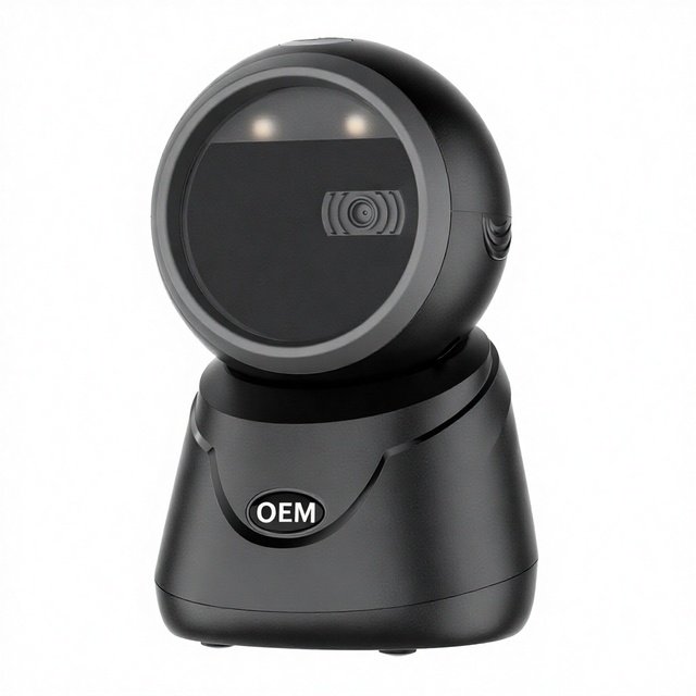 Omnidirectional Handsfree Supermarket Qr Code Scanner Table Top Barcode Scanner 2d Desktop Barcode Scanner Reader for Pos System