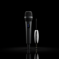 Microphone à condensateur sans fil UHF portable Aidi, certifié CE, universel, pour conférences en extérieur, chant, scène, métal