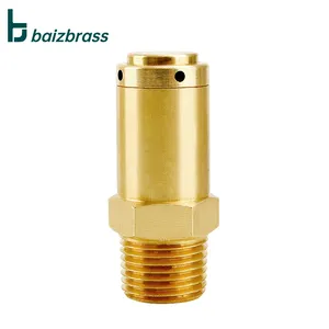 Replacement air compressor safety valve brass safety relief valve