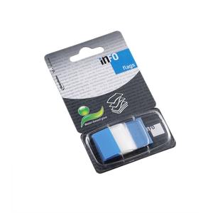NOTE INFORMATIVE - CONFEZIONE DA 50 MARCATORES PER PAGINA 25X43mm BLU - Product Image 1