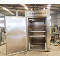 Four à fumer industriel commercial automatique PLC de 320 kg pour tofu séché, viande, poulet, saucisse, poisson
