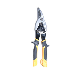 Industrial Grade Sheet Metal Shears Carbon Steel Smooth Edge Yellow Handle 180mm For Aluminum Cutting - Product Image 1
