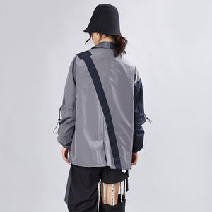 Nuevo Traje Retro Pequeño para Mujer, Chaqueta de Traje en Capas con Costuras a Cuadros de Dos Colores, Puños Elásticos, Manga Larga, Blazer Informal - Product Image 5