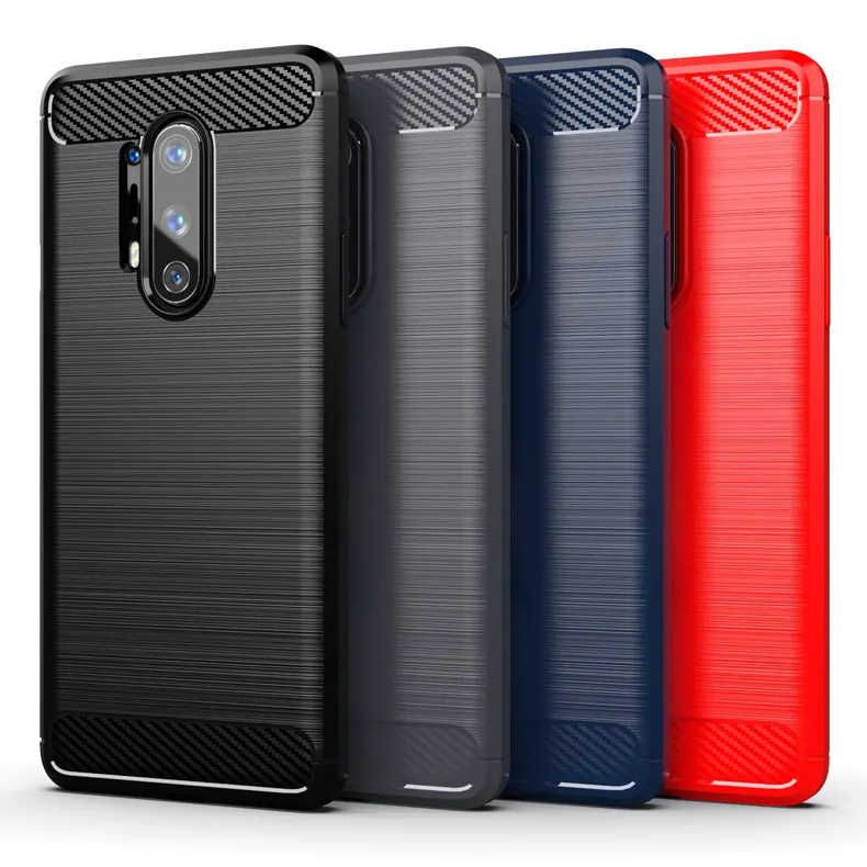 OnePlus 6 6T 7 7T 8 8T 9 9R 10 11R Pro Couverture Arrière Robuste Bouclier Carbone Brossé Antichoc Vente en Gros One Plus Phone Case Factory