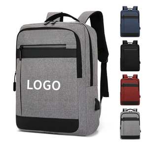 Sac à dos pour ordinateur portable de 15 pouces avec logo personnalisé en gros, sac à dos géométrique pour ordinateur portable, sac à dos décontracté pour étudiants - Product Image 2