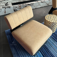 Chaise longue contemporaine de qualité supérieure tapissée en tissu Fauteuil relax simple moderne et confortable