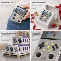 Console de jeu portable rétro G30, écran IPS 4,3'', double joystick sans fil, batterie 3000 mAh, système Linux 64 Go, cadeau pour enfants