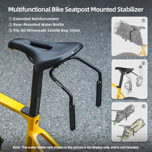 Rhino walk Fahrrads attel tasche Stabilisator Halterung Fahrrad Sattel tasche Sitz montage Feste Basis Zubehör - Product Image 5