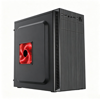 Boîtier PC de jeu MicroATX avec 7 emplacements PCI, 2 emplacements HDD, 2 emplacements SSD, points d'installation pour plusieurs ventilateurs, boîtier d'ordinateur DIY