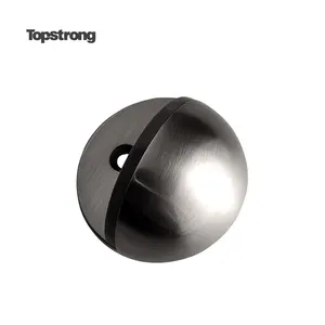 Topstrong 하드웨어 하프 문 고무 도어 스톱 고층 바닥 스토퍼