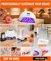 Lampu Kuku UV LED Profesional 76W dengan 4 Pengaturan Timer dan Sensor Otomatis untuk Mengeringkan dan Mempromosikan Gel Polish di Rumah