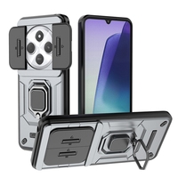 Casing penutup belakang kasar dudukan mobil, untuk Redmi 14C/13/Turbo 3/Note 14, untuk iPhone 16 Promax Armor