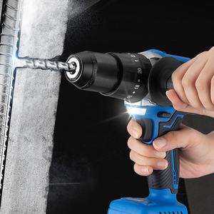 Taladro eléctrico sin escobillas de 13mm 20 + 3 Torque, destornillador eléctrico multifuncional de mano eficiente inalámbrico para batería <span class=keywords><strong>Makita</strong></span> de 18V - Product Image 6